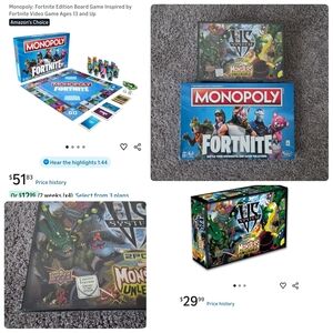Upper Deck VS System 2PCG Marvel Monsters Unleashed! + Free Fortnite Monopoly